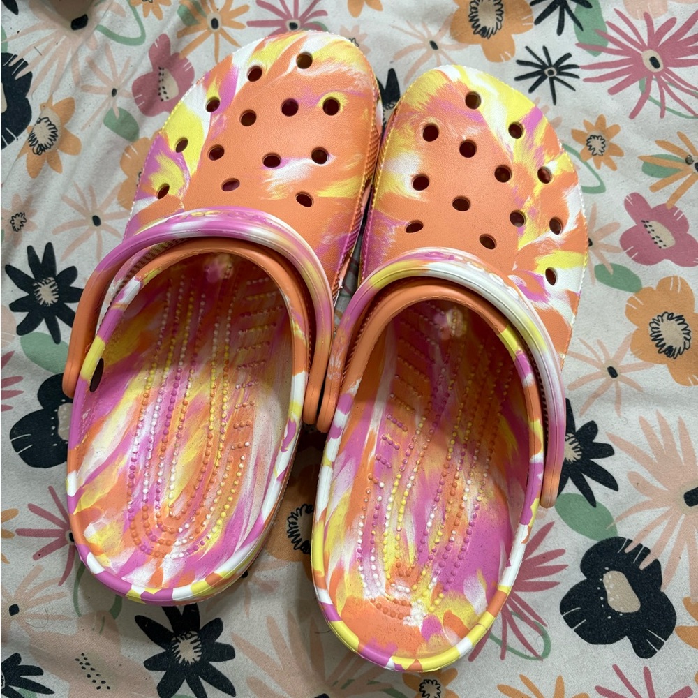 Crocs Classic Marbled Clog Papaya Clog M9/W11